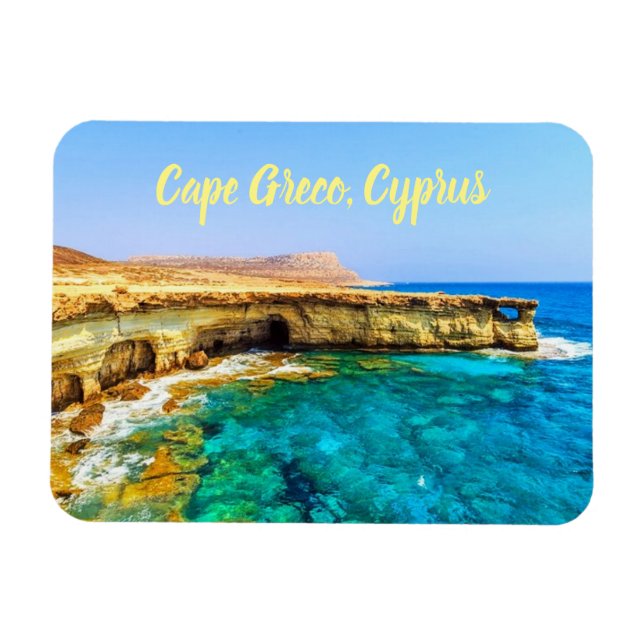 Kap Greco Cyprus stilized Magnet (Horisontell)