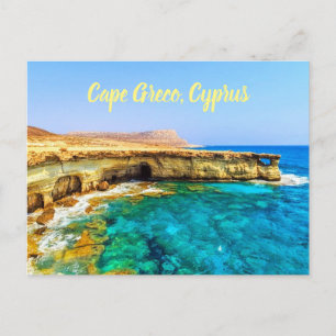 Kap Greco Cyprus stilized Vykort