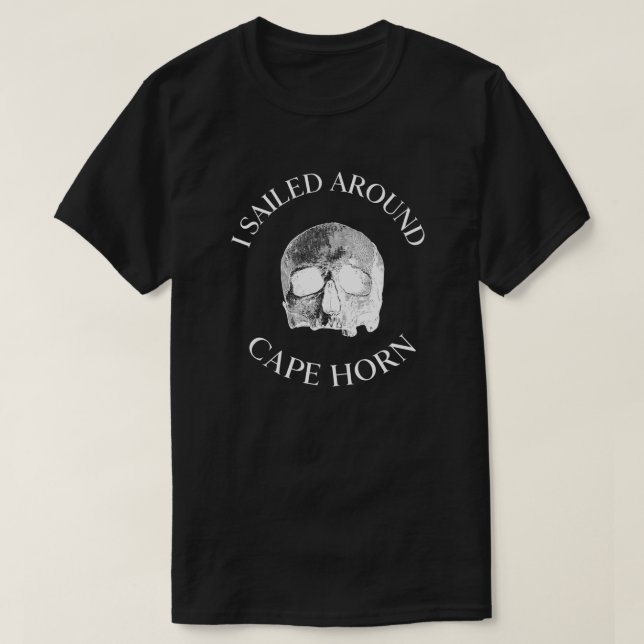Kap Horn för segling T Shirt (Design framsida)