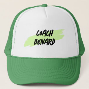 Kap med Coachs Namn, Tack Gift for Coach Keps