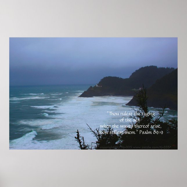 Kap Mist-utskrift med skript, versionsversion Poster (Framsidan)