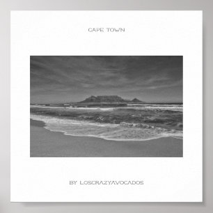 Kap Town Bord bergsbuktens Poster i Kap Town