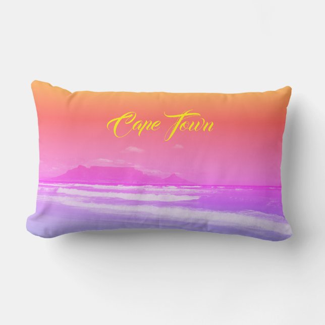 Kap Town Bord Mountain Cushion Pillow Lumbarkudde (Framsida)