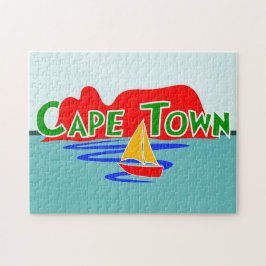 Kap Town Bord Mountain Jigszle Puzzle Pussel