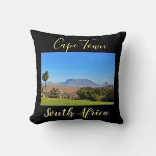 Kap Town Bord Mountain View Grass Kudde