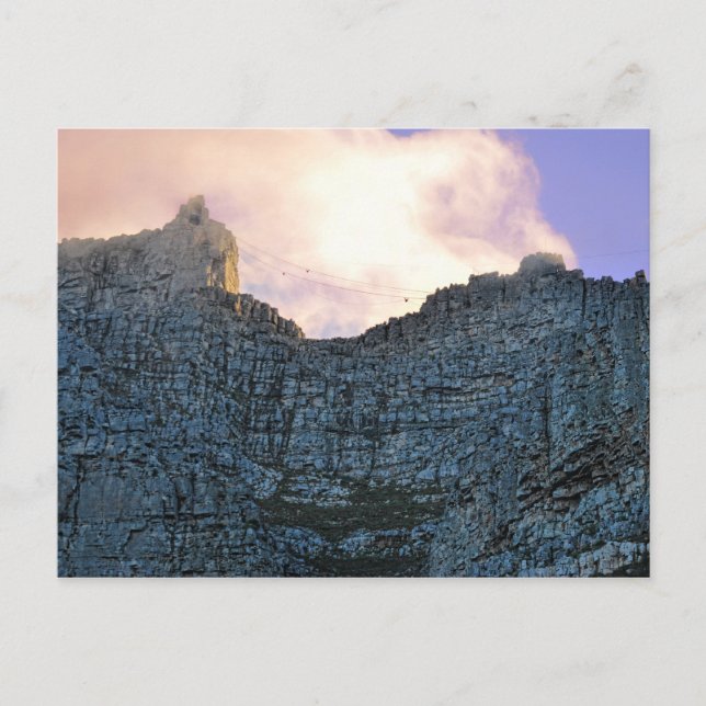 Kap Town Bord Mountain Vykort (Framsida)