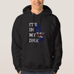 Kap Verde är i min Dna Cape Verdean Roots Flagga Hoodie