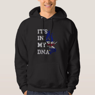 Kap Verde är i min Dna Cape Verdean Roots Flagga Hoodie