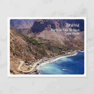Kap Verde - Brava - Faja de Agua Port - Vykort