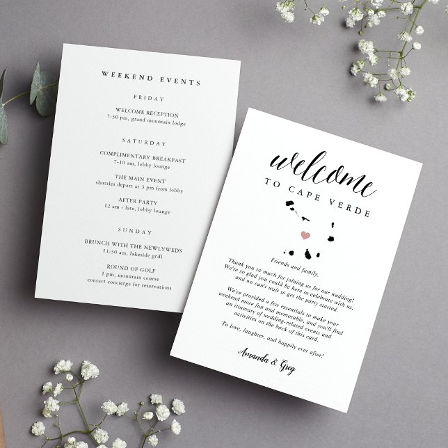 Kap Verde Bröllop Välkommen Brev och Irland (Skapare uppladdad)