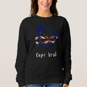 Kap Verde Butterfly Change Hope Cape Verdean Flagg T Shirt