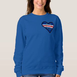 Kap Verde Family Heart Flagga T Shirt