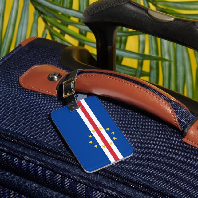 Kap Verde-flagga Bagagebricka (Framsida Insitu 1)