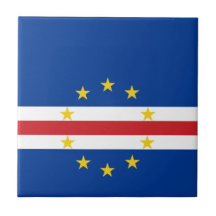 Kap Verde-Flagga Kakelplatta