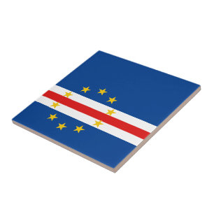 Kap Verde Flagga Keramisk Kakel