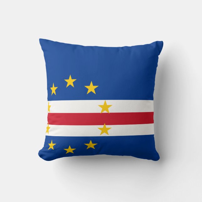 Kap Verde flagga Kudde (Framsida)