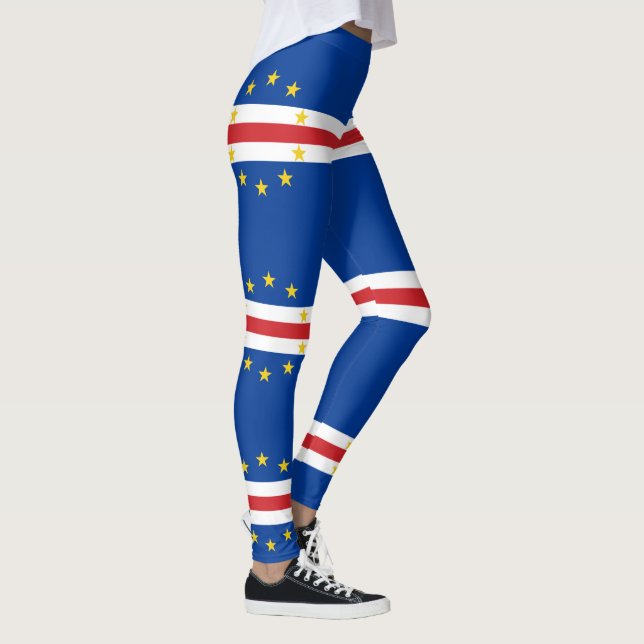 Kap Verde-Flagga Leggings (Höger)