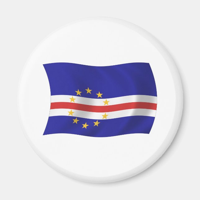 Kap Verde Flagga Magnet (Framsidan)