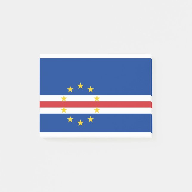 Kap Verde-Flagga Post-it Block (Framsida)