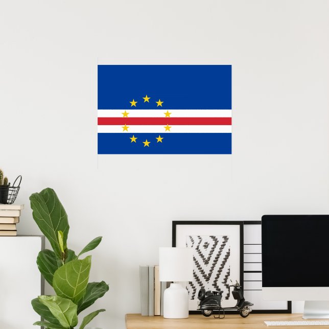 Kap Verde-flagga Poster (Hemmakontoret)