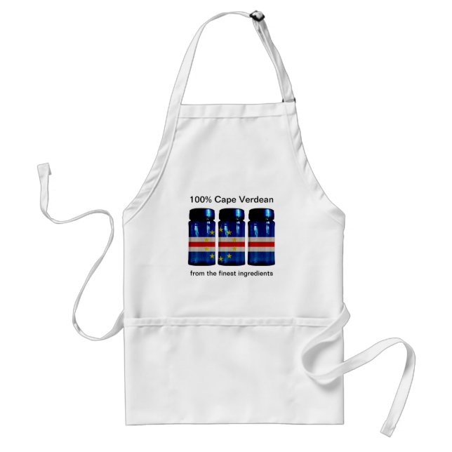 Kap Verde Flagga Spice Burk Apron Förkläde (Framsidan)