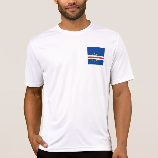 Kap Verde-flagga T Shirt (Framsida)