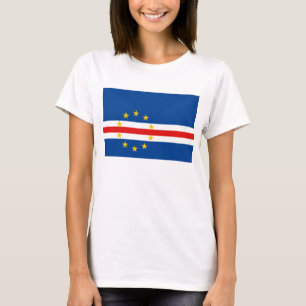 Kap Verde Flagga x Karta T-Shirt