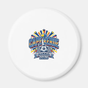 Kap Verde Fotboll 2026 Fotboll Fet Land Typografi Magnet