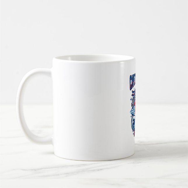 Kap Verde Fotboll Skelett Anfallare Nationer Premi Kaffemugg (Vänster)