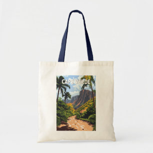 Kap Verde Illustration Travel Art Vintage Tygkasse