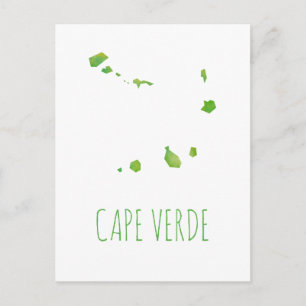 Kap Verde Karta Vykort