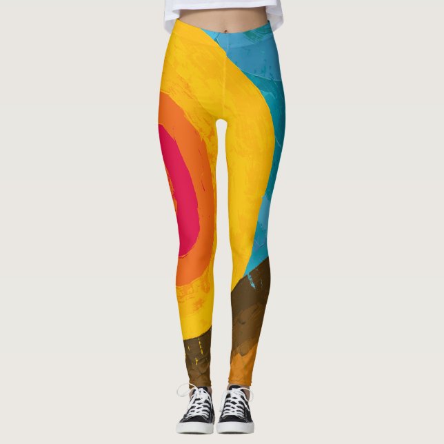 Kap Verde Levande Solnedgång Leggings (Framsida)