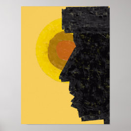Kap Verde Morabeza Själ Abstrakt Illustration Poster