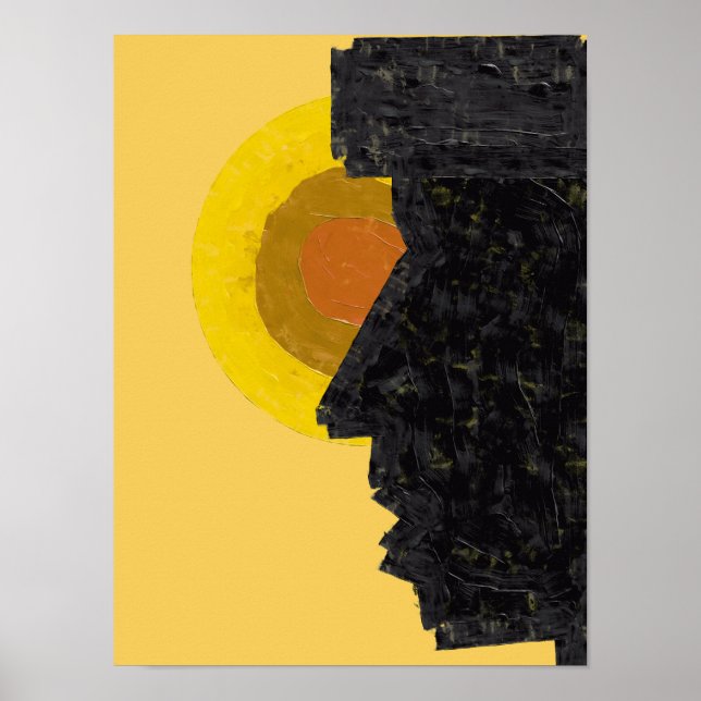 Kap Verde Morabeza Själ Abstrakt Illustration Poster (Framsidan)