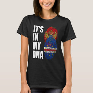 Kap Verde och montenegrinsk mix DNA Heritage Flag T Shirt
