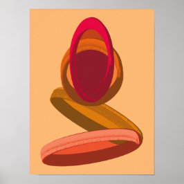Kap Verde regn till Cachupa Abstrakt Illustration Poster