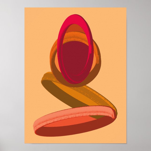 Kap Verde regn till Cachupa Abstrakt Illustration Poster (Framsidan)