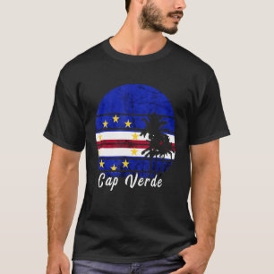 Kap Verde Retro Vintage Handflatan Kap Verdean Fl T Shirt