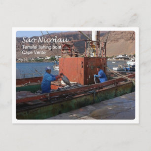 Kap Verde - Sao Nicolau - Tarrafal Fishing Boat - Vykort