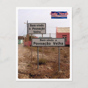 Kap Verde - Välkomsttecken - Vykort