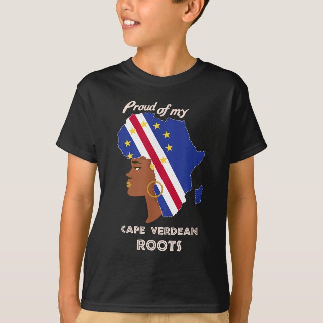 Kap Verdean Roots Black History Women Month Women T Shirt (Framsida)