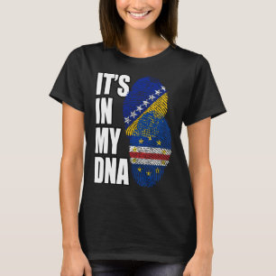 Kap Verdeansk och bosnisk mix DNA Flagga Arv T Shirt