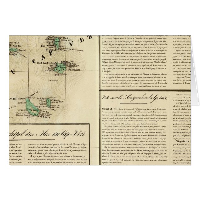 Kap Verdes Afrika Hälsningskort (Framsidan Horizontal)