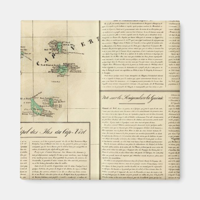 Kap Verdes Afrika Magnet (Framsidan)