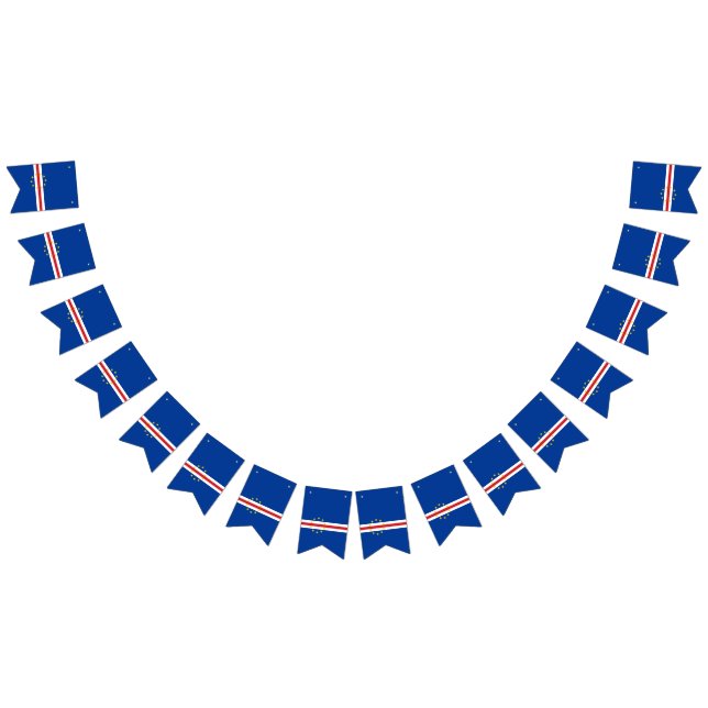 Kap Verdes flagga buntbanderoll (Alla)