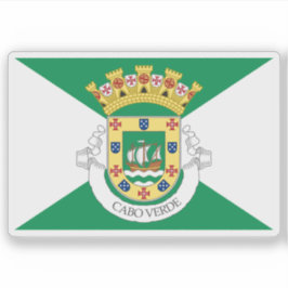 Kap Verdes flagga (Cabo Verde, 1932 frieri) Klistermärken