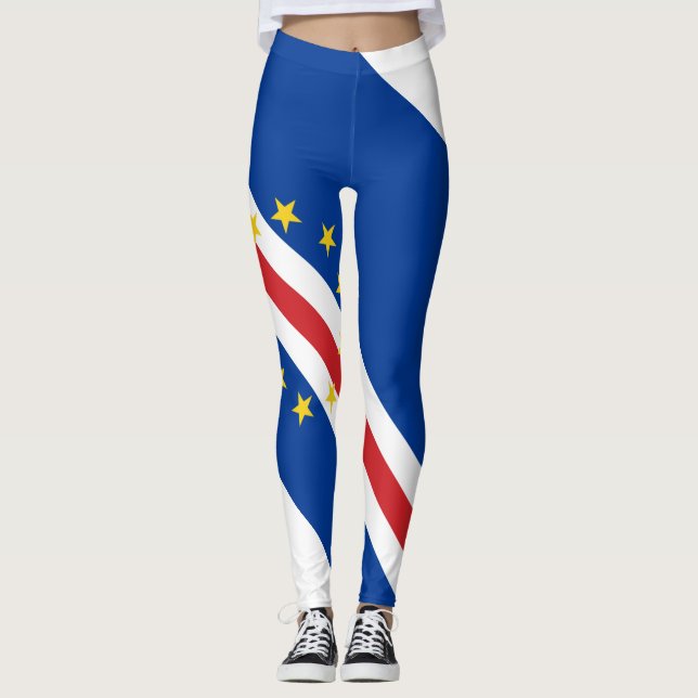 Kap Verdes flagga Leggings (Framsida)