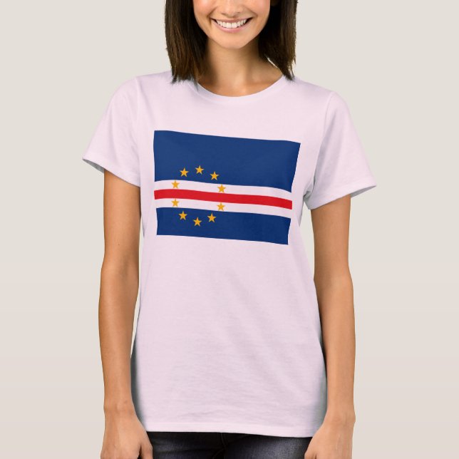 Kap Verdes Flagga T-shirt (Framsida)