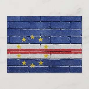 Kap Verdes flagga Vykort