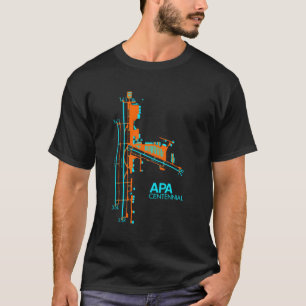 Kapa Apa Centennial Airport Diagram Pilot Aviation T Shirt